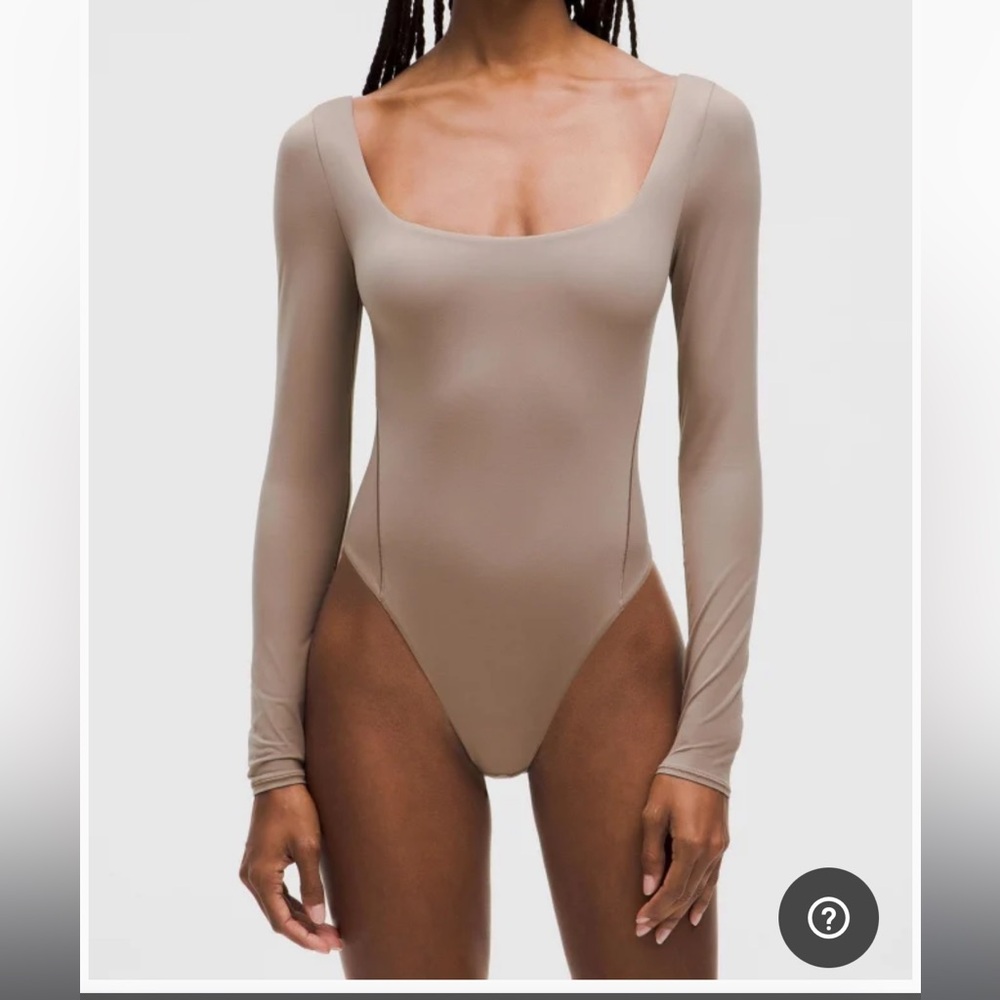 NWT Lululemon Wundermost Ultra-Soft Nulu Square-Neck Bodysuit Tauptastic